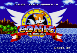 Tails in Sonic the Hedgehog Title Screen